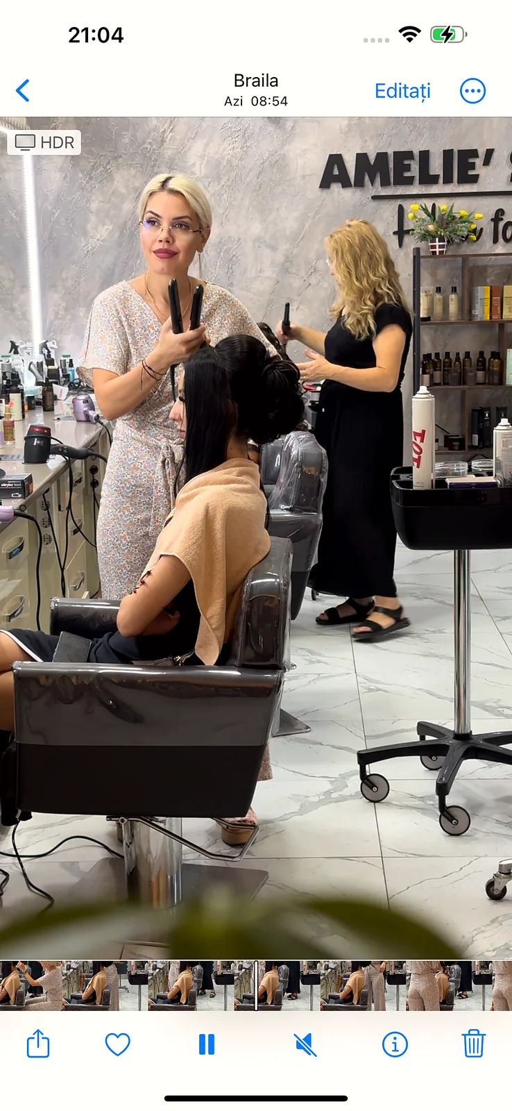 Spălat și tratament în salon